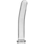 NEBULA SERIES BY IBIZA - MODEL 9 DILDO BOROSILICATE GLASS CLEAR 15.5 CM -O- 2.5 CM