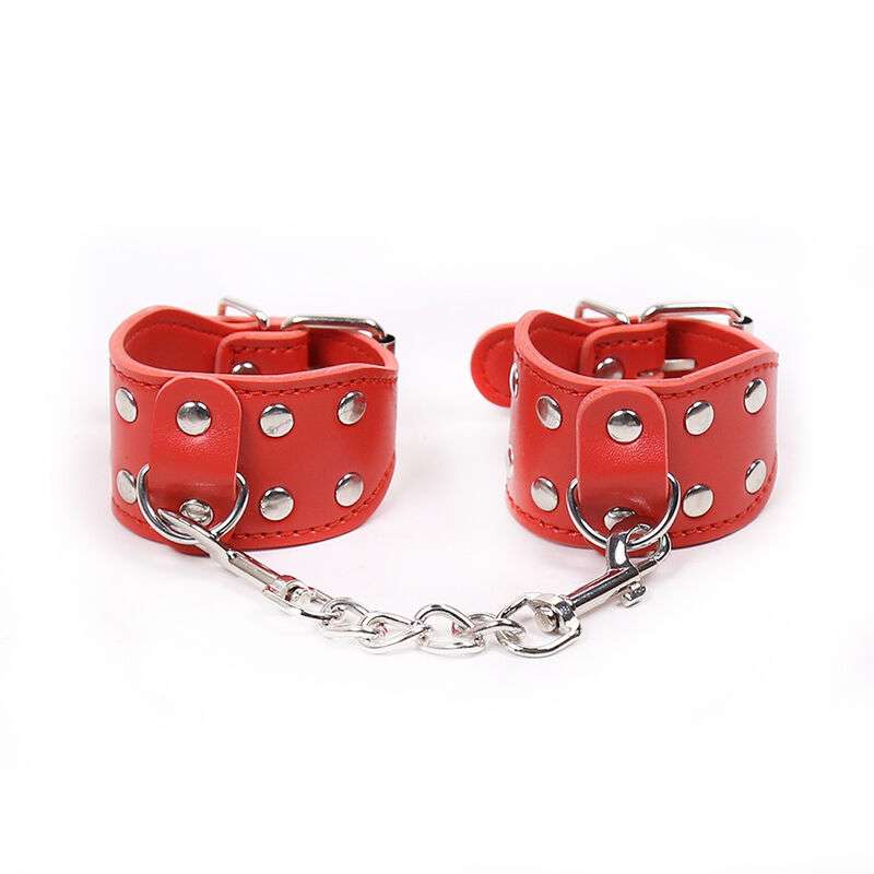 OHMAMA FETISH - ADJUSTABLE HANDCUFFS WITH METAL CHAIN OHMAMA FETISH - ADJUSTABLE HANDCUFFS WITH METAL CHAIN