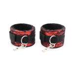OHMAMA FETISH - VELVET HANDCUFFS WITH NYLON TAPE