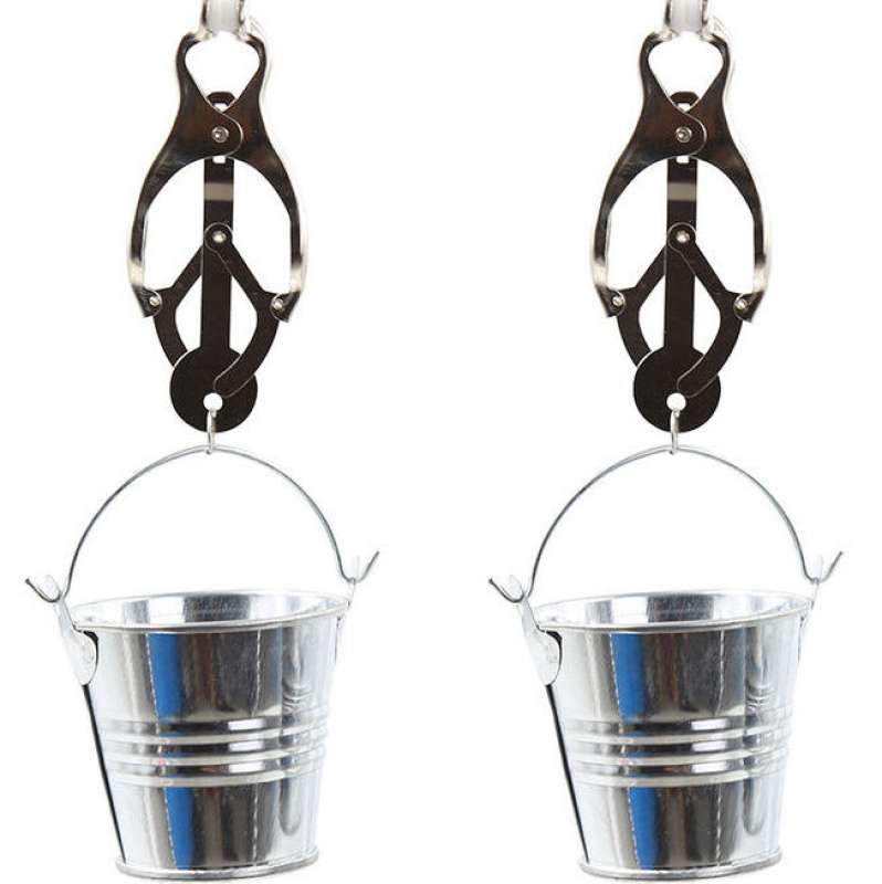 OHMAMA FETISH NIPPLE CLAMPS WITH BUCKETS OHMAMA FETISH NIPPLE CLAMPS WITH BUCKETS