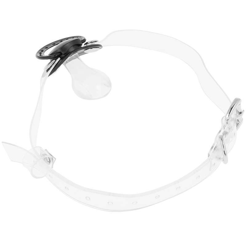 OHMAMA FETISH TRANSPARENT PACIFIER GAG OHMAMA FETISH TRANSPARENT PACIFIER GAG