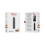 ONINDER - BERLIN BULLET VIBRATOR BLACK 9 MODES 8.5 X 2 CM - FREE APP