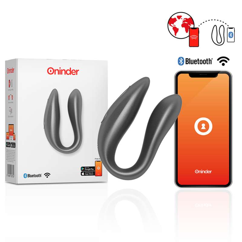 ONINDER - LISBOA BLACK G-POINT & CLITORIS STIMULATOR - FREE APP ONINDER - LISBOA BLACK G-POINT & CLITORIS STIMULATOR - FREE APP