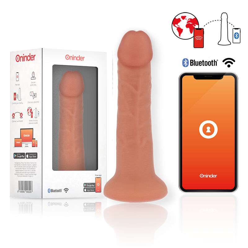ONINDER - MEDIUM BOGOTÁ VIBRATOR DILDO 9 SPEEDS NATURAL 20 CM -O- 4.2 CM - FREE APP ONINDER - MEDIUM BOGOTÁ VIBRATOR DILDO 9 SPEEDS NATURAL 20 CM -O- 4.2 CM - FREE APP