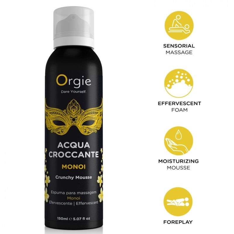 ORGIE - ACQUA CROCCANTE MONOI CRUNCHY MASSAGE MOUSSE 150 ML ORGIE - ACQUA CROCCANTE MONOI CRUNCHY MASSAGE MOUSSE 150 ML