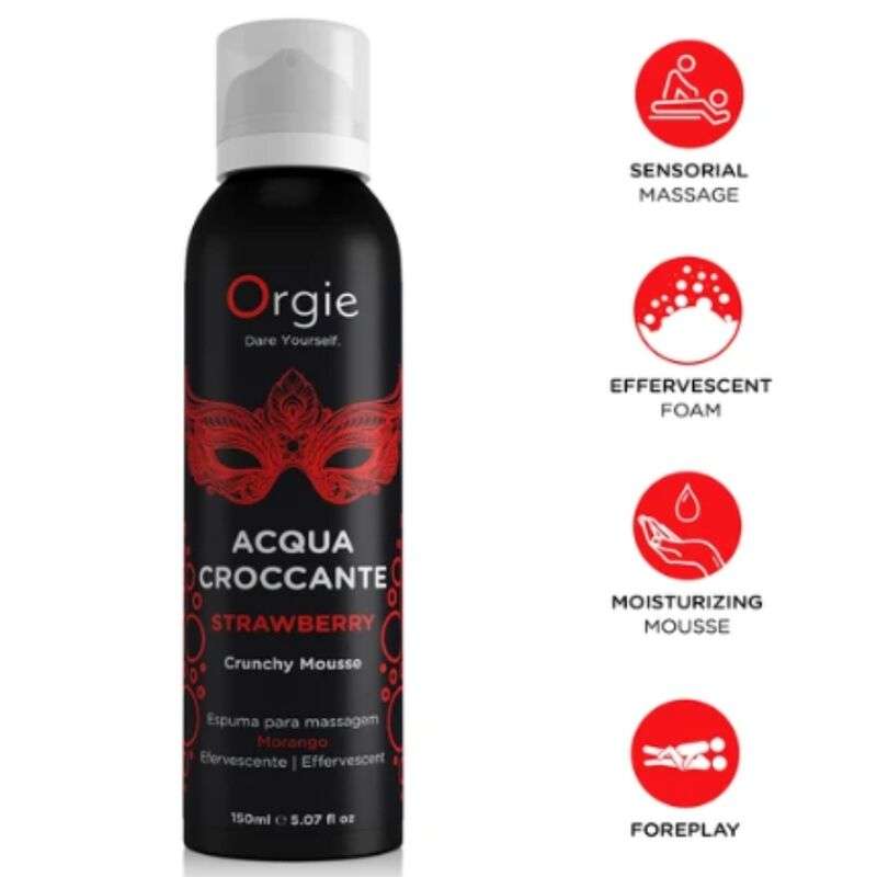 ORGIE - ACQUA CROCCANTE STRAWBERRY CRUNCHY MASSAGE MOUSSE 150 ML