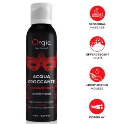 ORGIE - ACQUA CROCCANTE STRAWBERRY CRUNCHY MASSAGE MOUSSE 150 ML