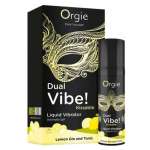ORGIE - DUAL VIBE! LEMON GIN AND TONIC KISSABLE LIQUID VIBRATOR 15 ML