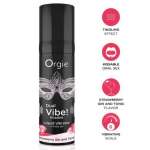 ORGIE - DUAL VIBE! STRAWBERRY GIN AND TONIC KISSABLE LIQUID VIBRATOR 15 ML