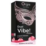 ORGIE - DUAL VIBE! STRAWBERRY GIN AND TONIC KISSABLE LIQUID VIBRATOR 15 ML