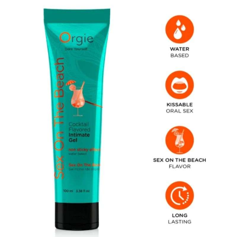 ORGIE - liukuvoide tuubi Cocktail seksi On Beach Kissable vesi-pohjainen intiimi geeli 100 ml ORGIE - liukuvoide tuubi Cocktail seksi On Beach Kissable vesi-pohjainen intiimi geeli 100 ml