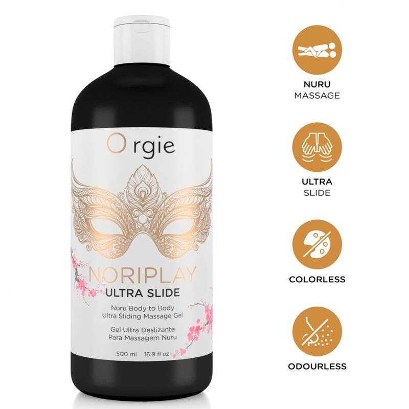 ORGIE - Noriplay Ultra Slide body To body Nuru hierontageeli 500 ml ORGIE - Noriplay Ultra Slide body To body Nuru hierontageeli 500 ml