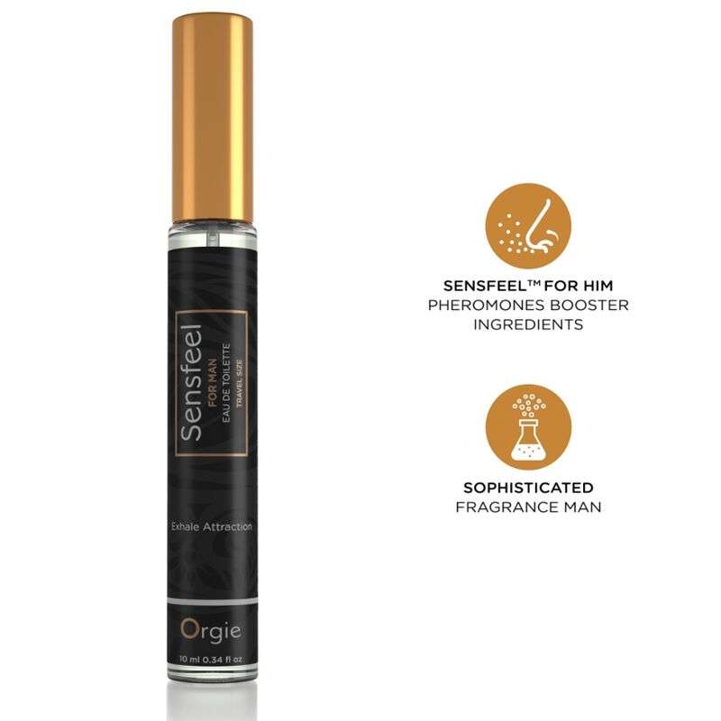 ORGIE - SENSFEEL EAU DE TOILETTE WITH PHEROMONE BOOSTER TRAVEL SIZE FOR MEN 10 ML