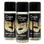 ORGIE - SEXY THERAPY MINI SIZE COLLECTION SENSUAL MASSAGE OILS 3 X 30 ML