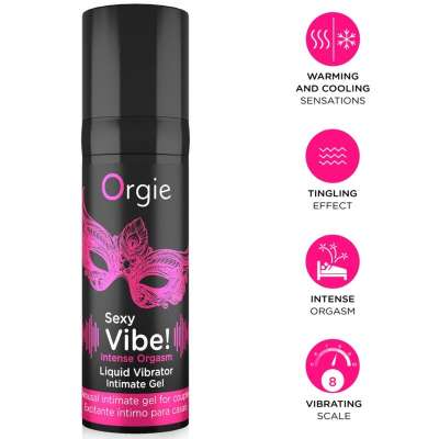 ORGIE - SEXY VIBE! INTENSE ORGASM MULTIPLE SENSATIONS INTIMATE GEL 15 ML