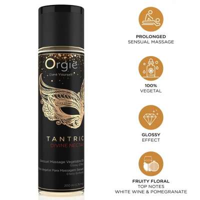 ORGIE - TANTRIC DIVINE NECTAR SENSUAL MASSAGE VEGETAL OIL 200 ML