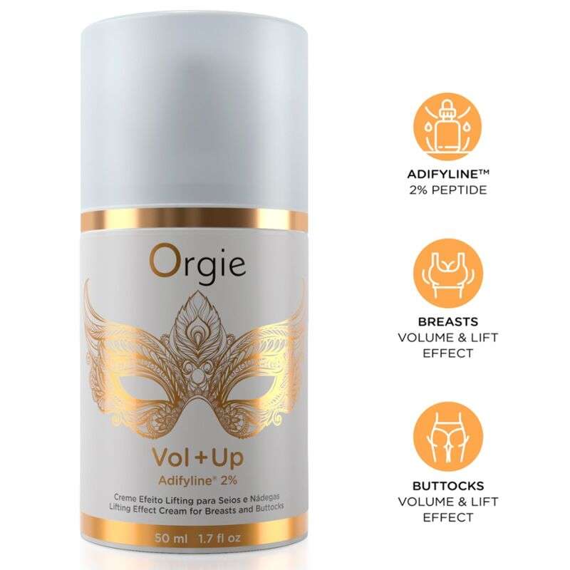 ORGIE - VOL+UP LIFTING EFFECT CREAM FOR BREASTS AND BUTTOCKS 50 ML ORGIE - VOL+UP LIFTING EFFECT CREAM FOR BREASTS AND BUTTOCKS 50 ML