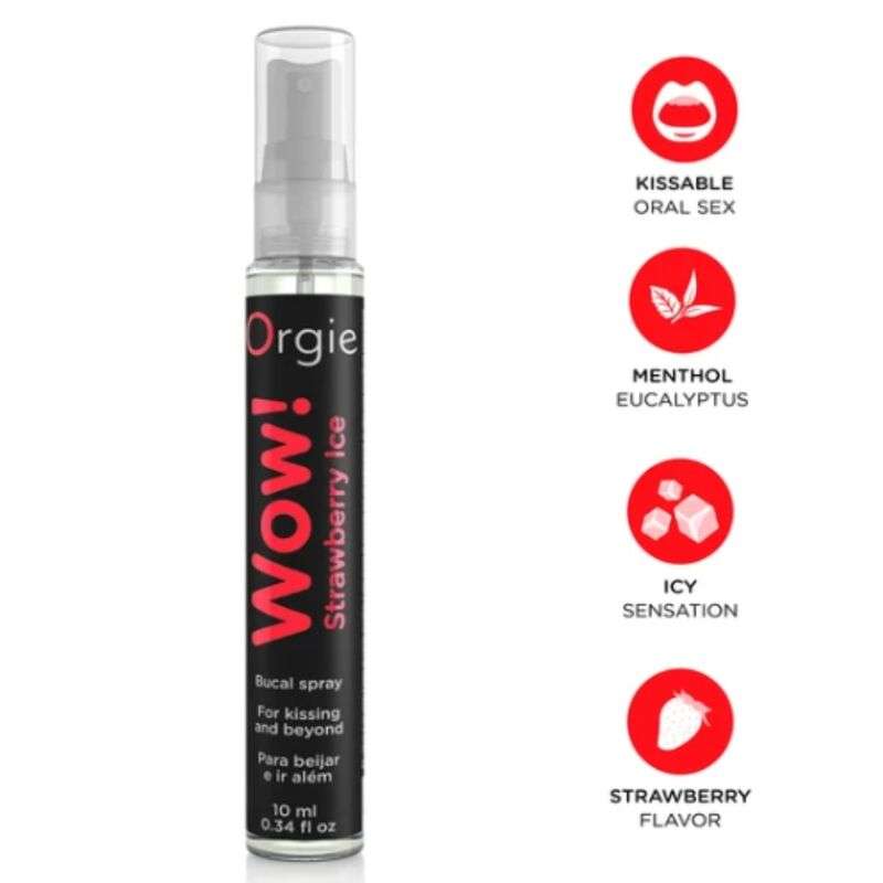 ORGIE - WOW! Mansikkajää suusuihke 10 ml ORGIE - WOW! Mansikkajää suusuihke 10 ml
