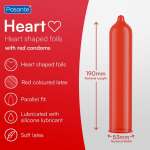 PASANTE - CONDOMS RED HEART SHAPE BAG 144 UNITS