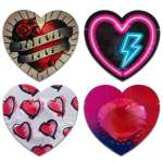 PASANTE - CONDOMS RED HEART SHAPE BAG 144 UNITS