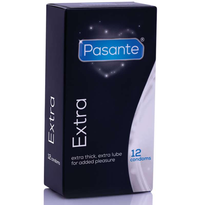 PASANTE - EXTRA EXTRA THICK CONDOMS WITH ADDITIONAL LUBRICATION 12 PACK PASANTE - EXTRA EXTRA THICK CONDOMS WITH ADDITIONAL LUBRICATION 12 PACK