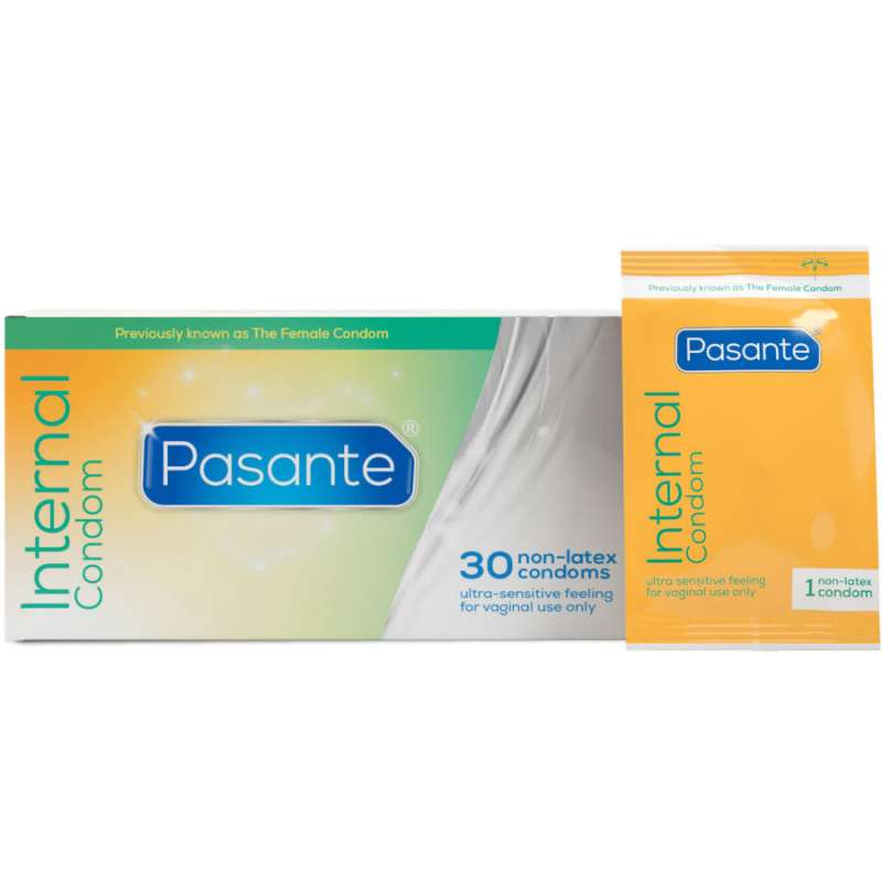 PASANTE - INTERNAL FEMALE CONDOMS BOX 30 UNITS PASANTE - INTERNAL FEMALE CONDOMS BOX 30 UNITS