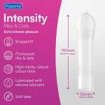 PASANTE - RIBS & DOTS INTENSITY CONDOMS 144 UNITS (BAG)