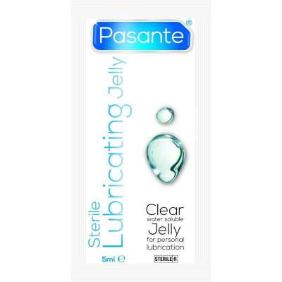 PASANTE - STERILE LUBRICATING JELLY STERILE WATER-BASED PERSONAL LUBRICANT SACHET 5 ML