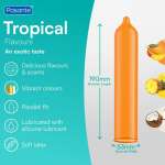 PASANTE - TROPICAL MANGO PINEAPPLE AND COCONUT FLAVOURED CONDOMS 53 MM 144 UNITS