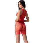 PASSION - BS097 RED BODYSTOCKING ONE SIZE