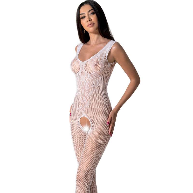 PASSION - BS098 WHITE BODYSTOCKING ONE SIZE PASSION - BS098 WHITE BODYSTOCKING ONE SIZE