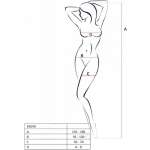 PASSION - BS098 WHITE BODYSTOCKING ONE SIZE