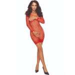 PASSION - BS108 BODYSTOCKING GRID RED