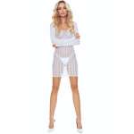 PASSION - BS110 BODYSTOCKING WHITE POINTS