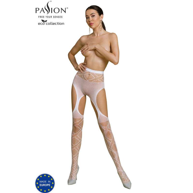 PASSION - ECO COLLECTION BODYSTOCKING ECO S005 WHITE PASSION - ECO COLLECTION BODYSTOCKING ECO S005 WHITE