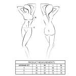 PASSION - INTIMARI BRA + PANTIES SET BLACK S/M