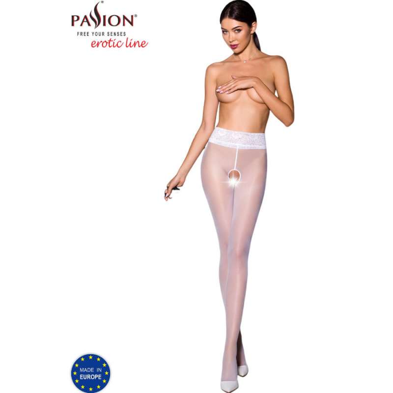 PASSION - TIOPEN 008 WHITE TIGHTS 3/4 30 DEN PASSION - TIOPEN 008 WHITE TIGHTS 3/4 30 DEN