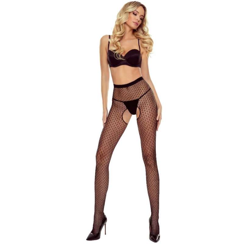 PASSION - TIOPEN 037 BLACK TIGHTS 1/2 PASSION - TIOPEN 037 BLACK TIGHTS 1/2