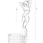 PASSION - WOMAN BS025 BODYSTOCKING BLACK DRESS STYLE ONE SIZE