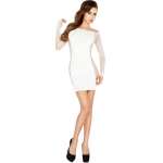 PASSION - WOMAN BS025 BODYSTOCKING WHITE DRESS STYLE ONE SIZE