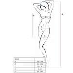 PASSION - WOMAN BS026 BODYSTOCKING WHITE DRESS STYLE ONE SIZE