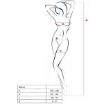 PASSION - WOMAN BS034 BODYSTOCKING BLACK ONE SIZE
