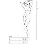 PASSION - WOMAN BS045 BODYSTOCKING BLACK ONE SIZE