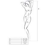 PASSION - WOMAN BS057 WHITE BODYSTOCKING ONE SIZE