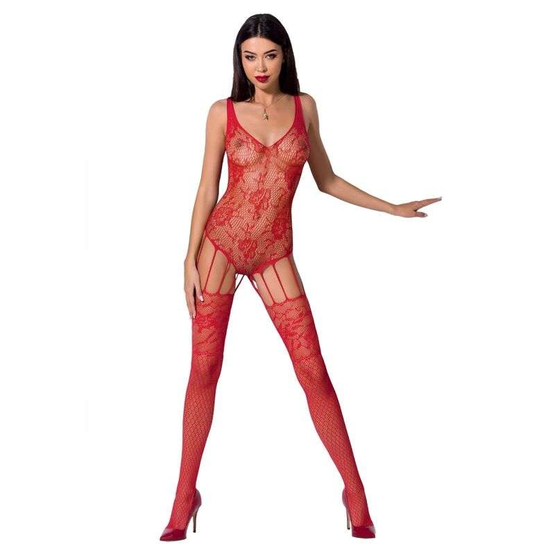 PASSION - WOMAN BS074 BODYSTOCKING ONE SIZE RED PASSION - WOMAN BS074 BODYSTOCKING ONE SIZE RED
