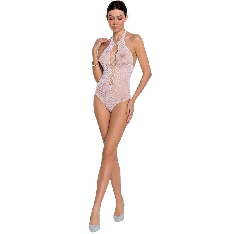 PASSION - WOMAN BS088 WHITE BODYSTOCKING ONE SIZE PASSION - WOMAN BS088 WHITE BODYSTOCKING ONE SIZE