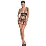 PASSION - WOMAN BS089 BODYSTOCKING BLACK ONE SIZE