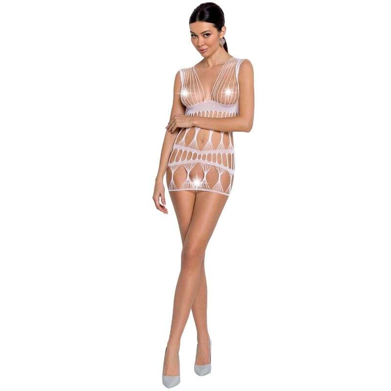 PASSION - WOMAN BS089 WHITE BODYSTOCKING ONE SIZE PASSION - WOMAN BS089 WHITE BODYSTOCKING ONE SIZE