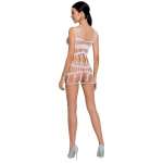 PASSION - WOMAN BS089 WHITE BODYSTOCKING ONE SIZE