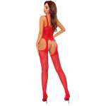 PASSION - BS122 punainen avoin bodystocking